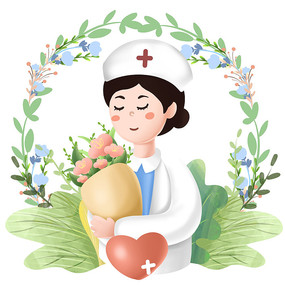 爱心医疗护理护士ppt模板