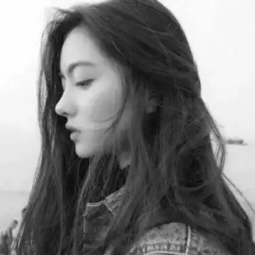 洒脱黑白女生头像高冷侧面精选qq群黑白女生头像图片