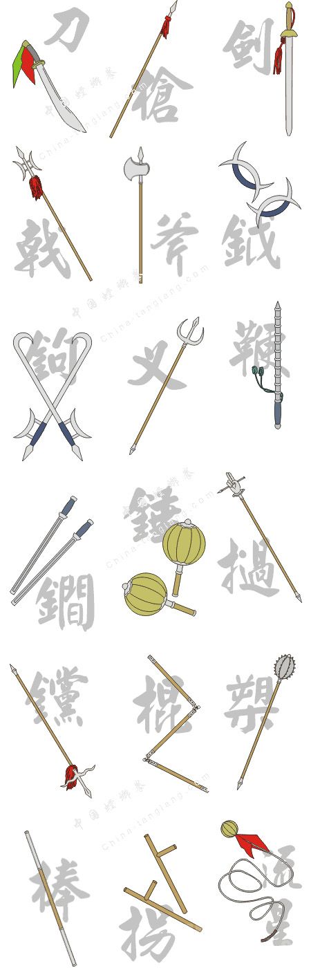 是这十八般兵器图谱么~   请参考:   0|评论 回答