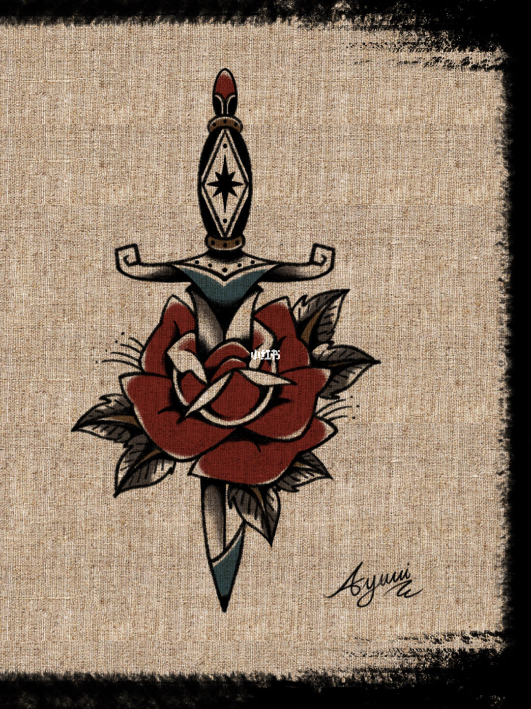 玫瑰情怀4oldschooltattoo