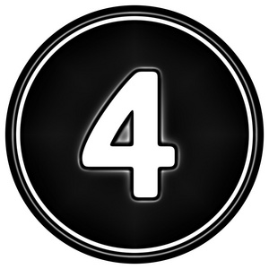 黑色圆数图标照片