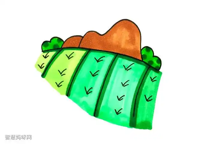 【儿童画作品】稻田怎么画 - 元艺考