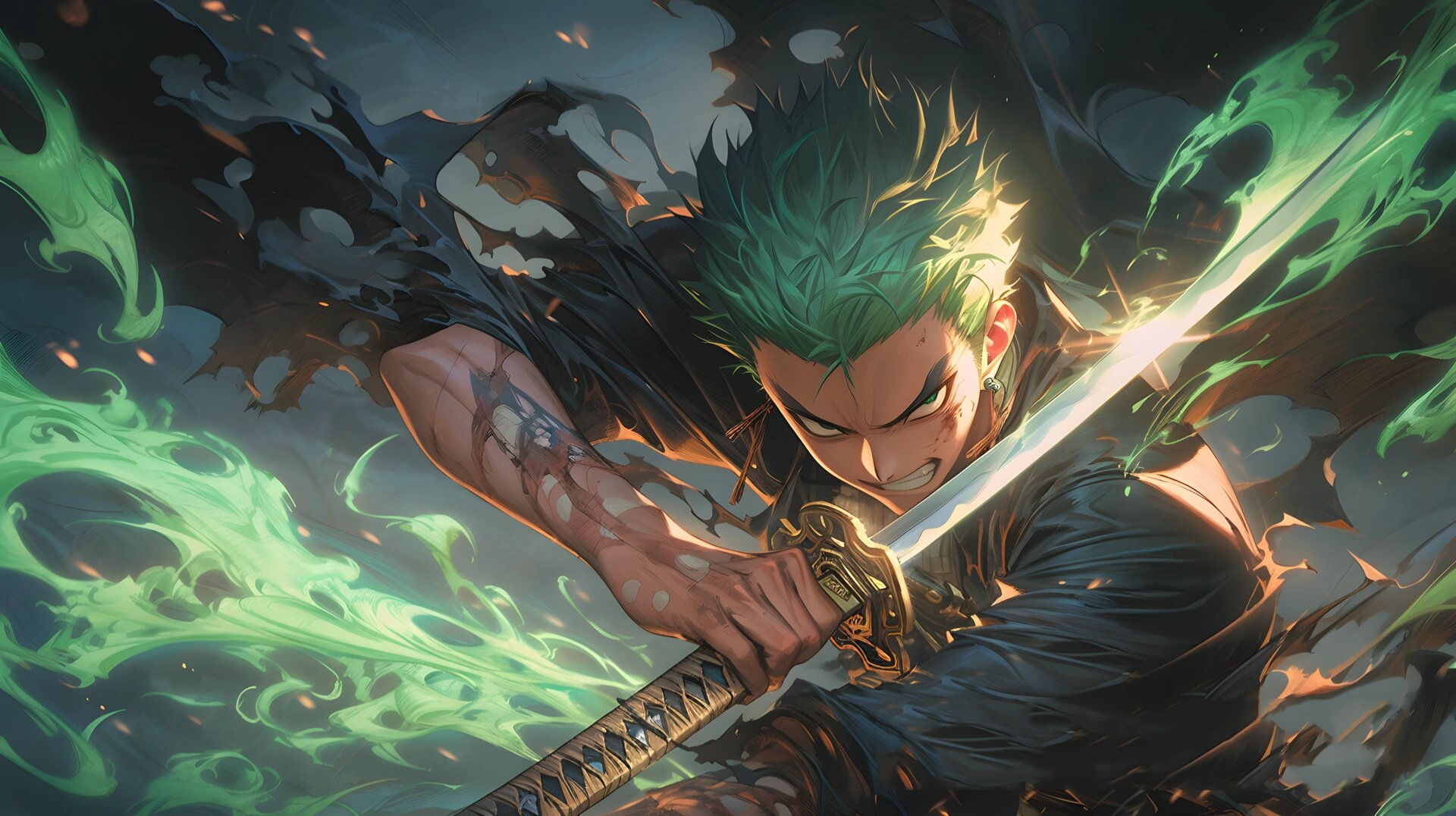 海贼王索隆|4k 超高清16:9电脑壁纸 高清重制版索隆壁纸