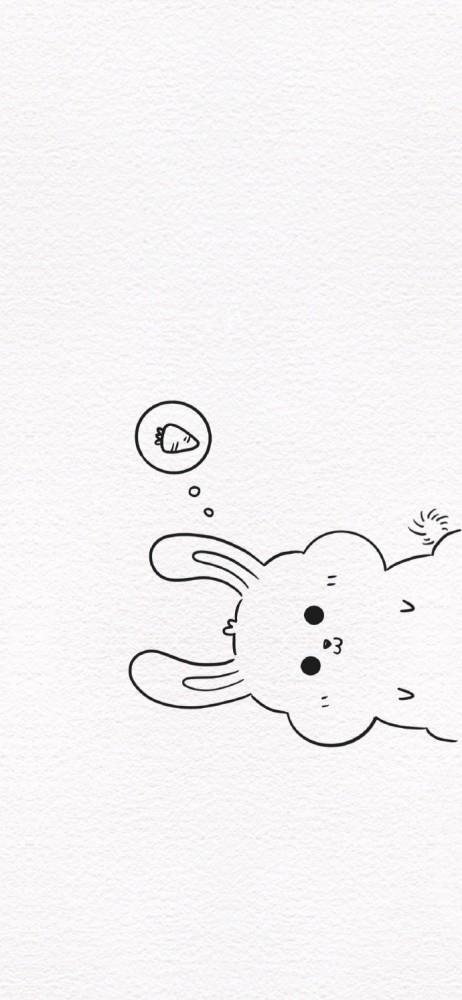 简约壁纸白色简笔画