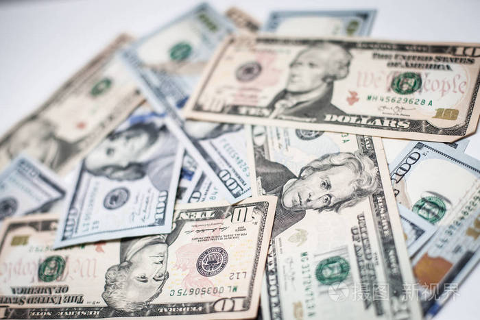 现金百元钞票, 美元背景图像高分辨率