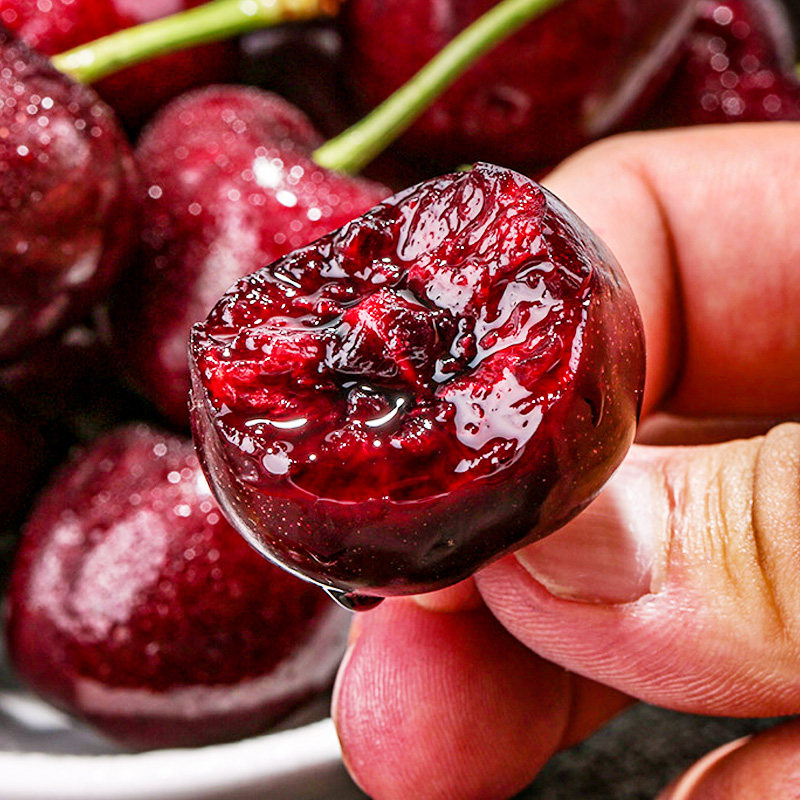 现货智利进口车厘子5斤礼盒装4j大樱桃新鲜水果孕妇当季整箱包邮3