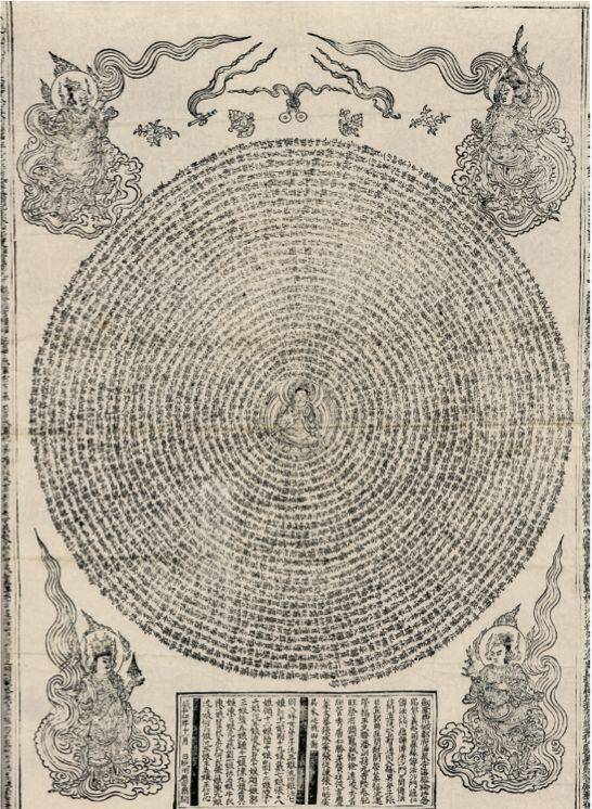 梵文《佛说普遍光明焰鬘清净炽盛思惟如意宝印心无能胜惣持大明王大