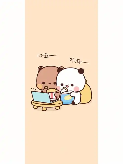 手机壁纸一二和布布的宅家日记二