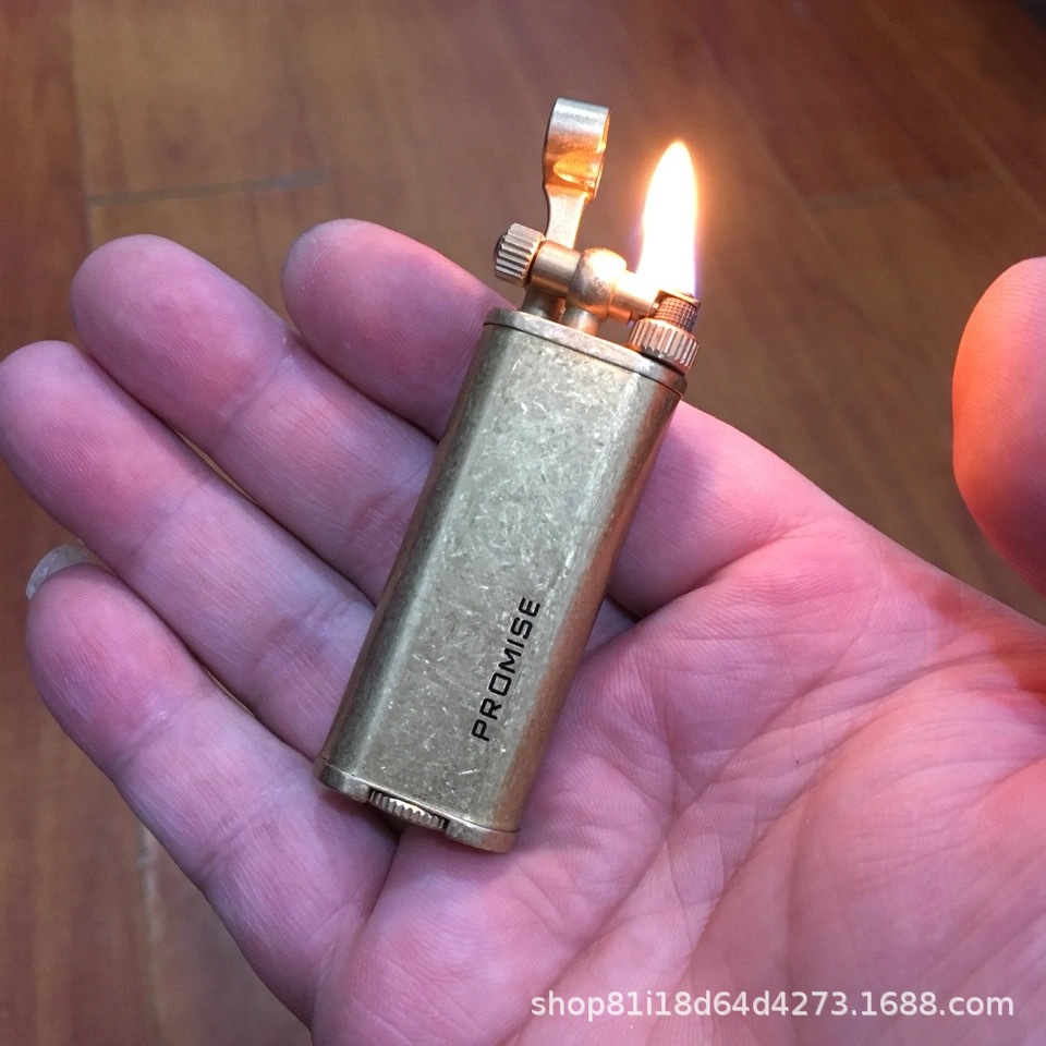 百诚百诺010抬臂搓轮黄铜煤油打火机 怀旧老式创意打火机外贸批发