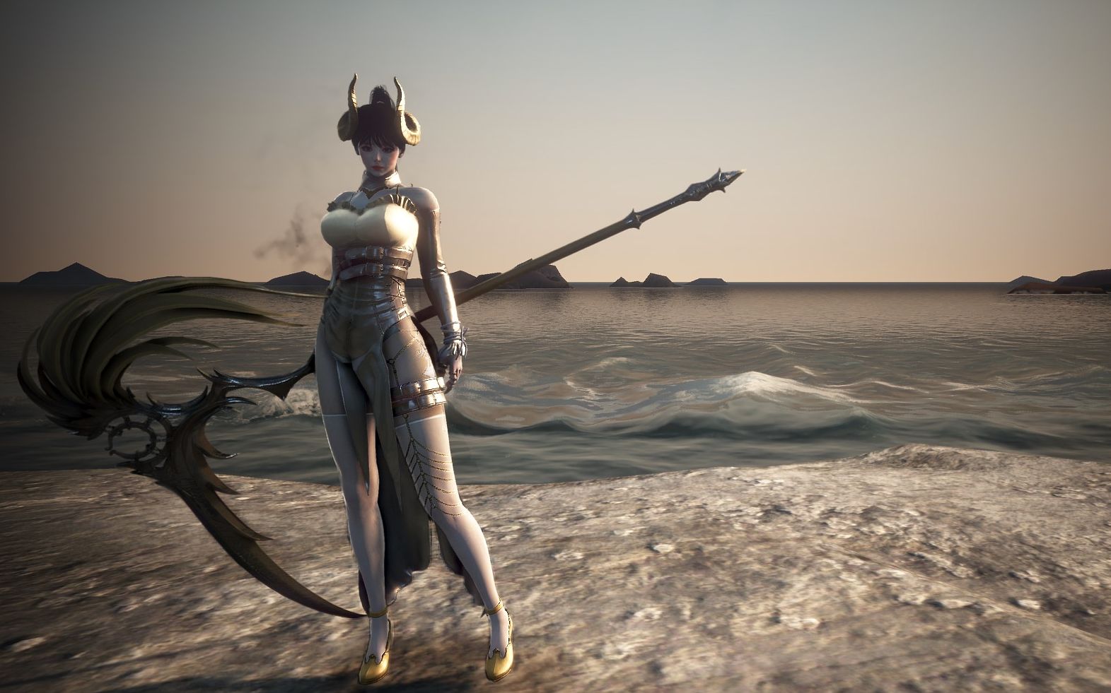 【黑色沙漠】美服魔女yuko(oldwhite) pvp 4