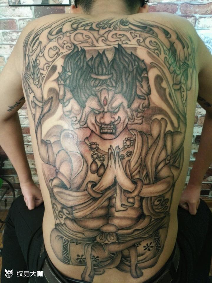 阿修罗_纹身图案手稿图片_野九的纹身作品集