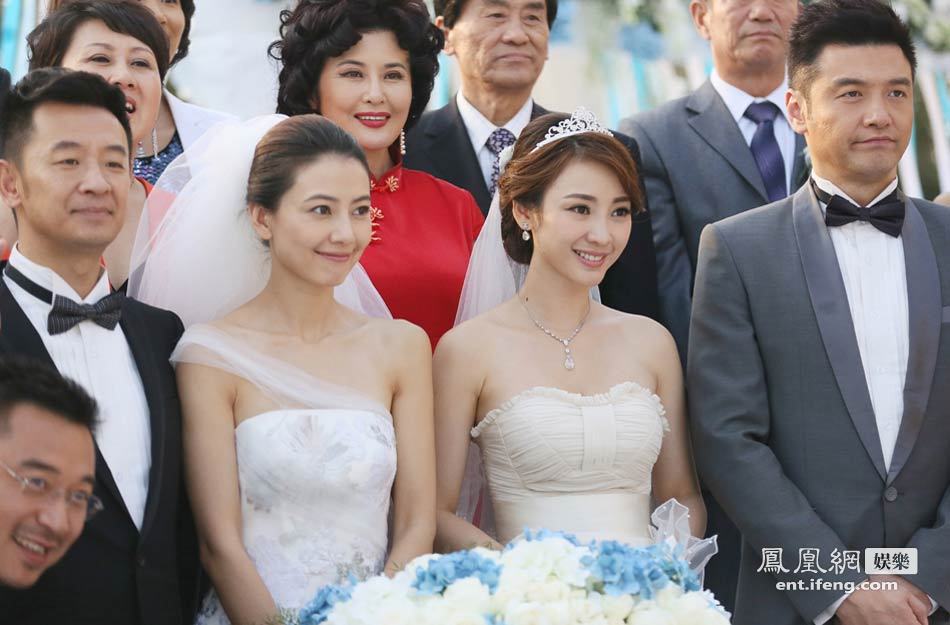 迎来完美大团圆结局,在甜蜜的婚礼进行曲中,高圆圆,柳岩这对闺蜜偕同