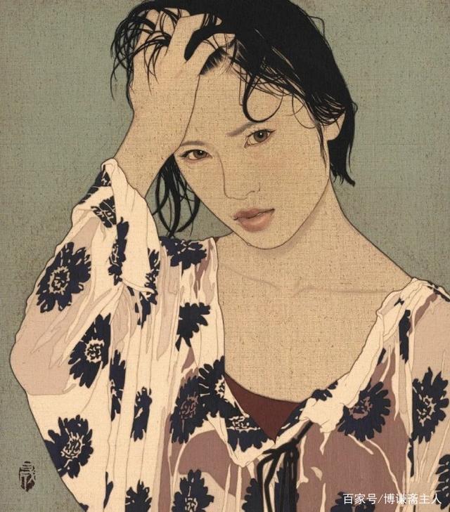 幽怨的女人——日本画家池永康晟女性绘画作品欣赏