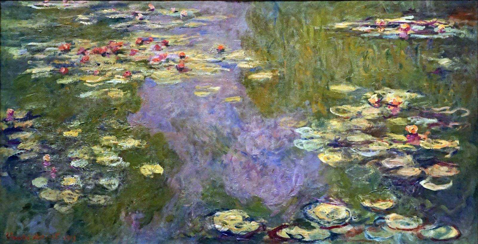 莫奈油画睡莲作品赏析