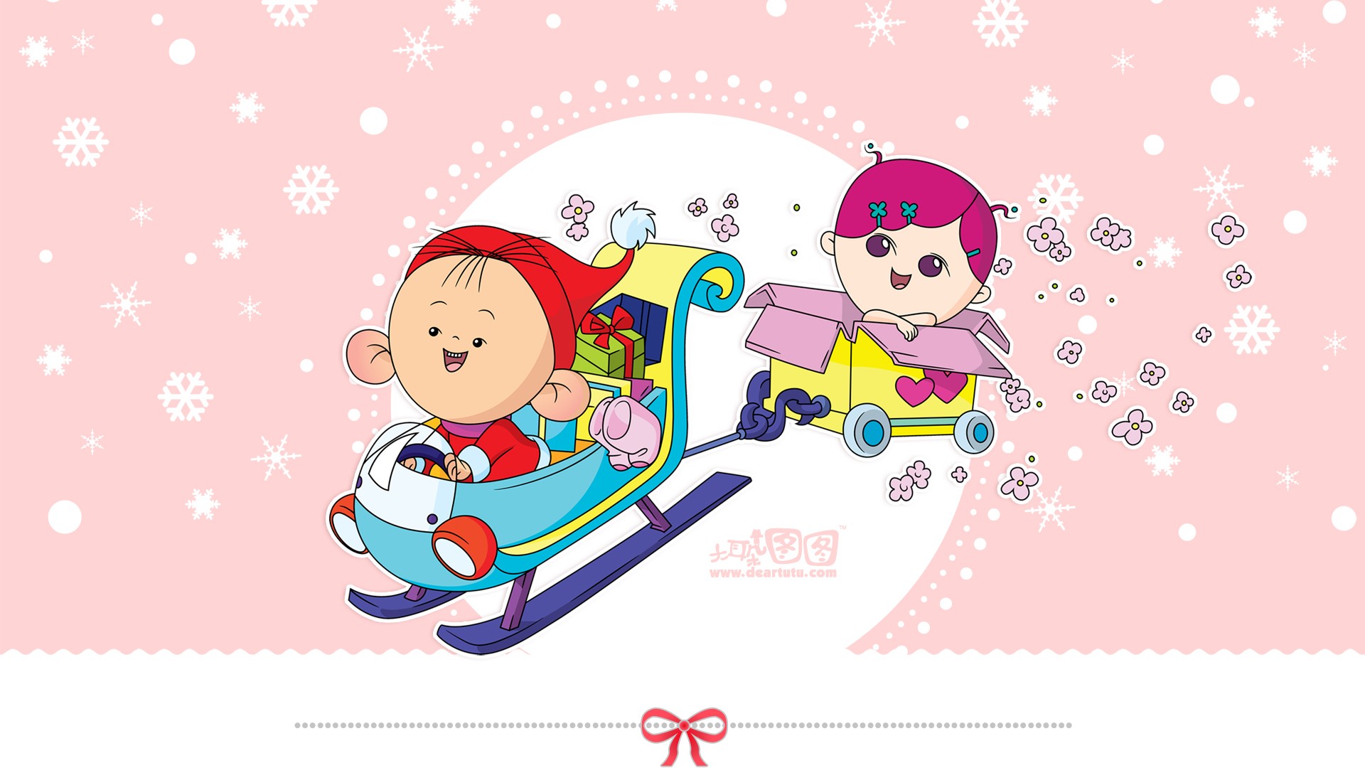 大耳朵图图可爱卡通电脑桌面壁纸