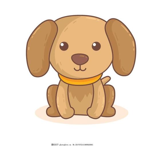 卡通狗卡通动物动漫卡通可爱贺卡动物插画儿童绘本儿童画画