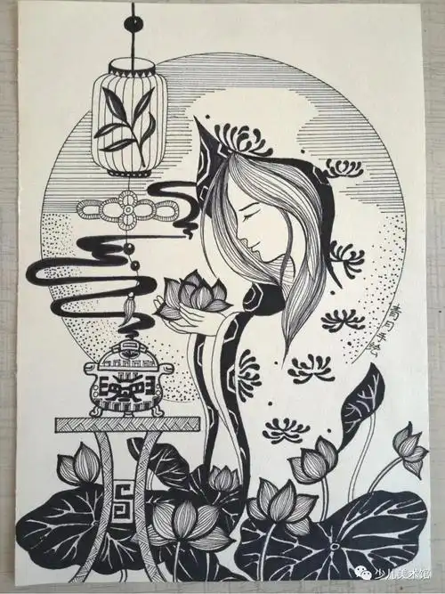 超经典儿童线描范画,每张都是学习的好素材,收藏它们省了一笔材料费