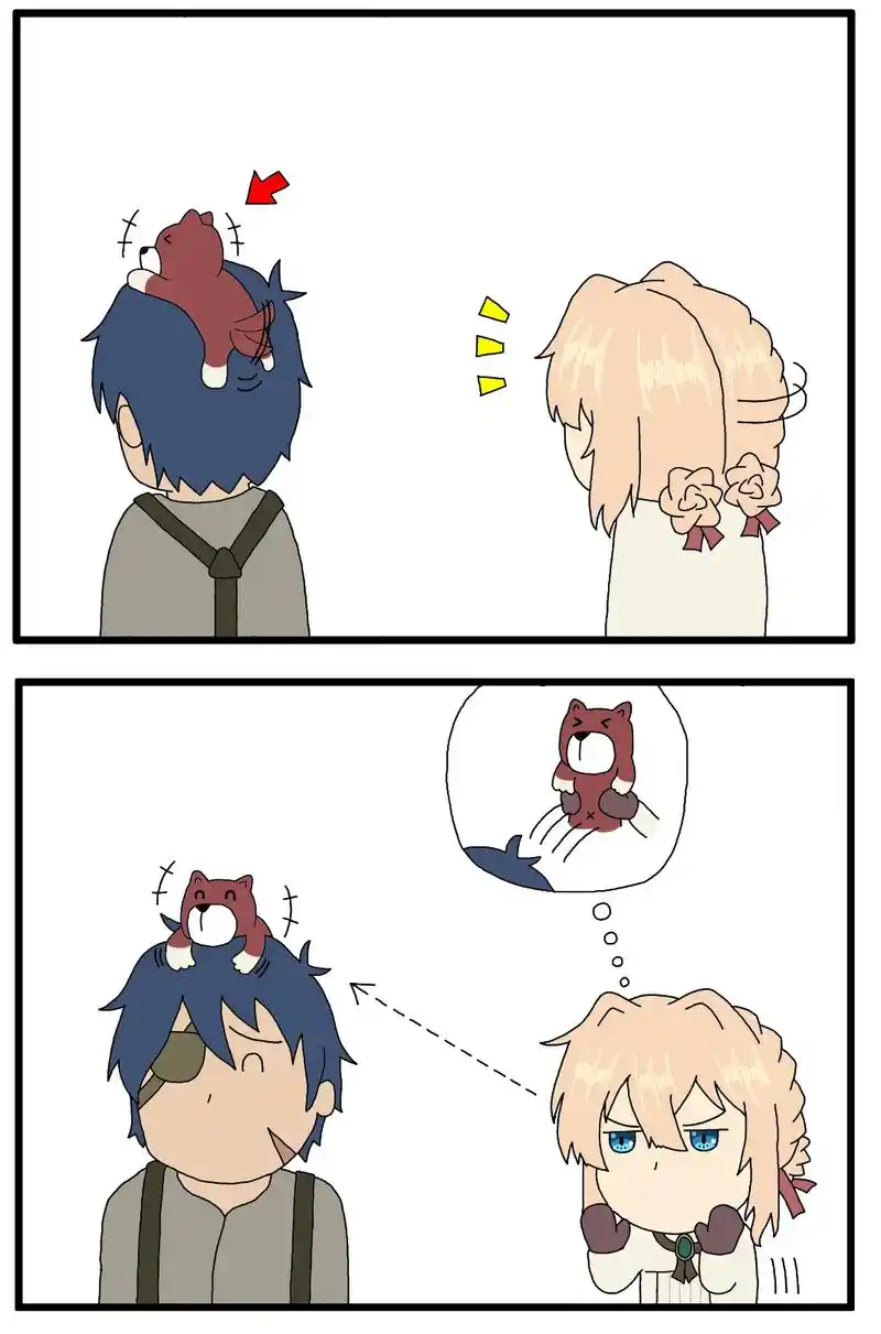 紫罗兰永恒花园 #薇尔莉特 #四格漫画#q版#少佐 慢慢滴 - 抖音