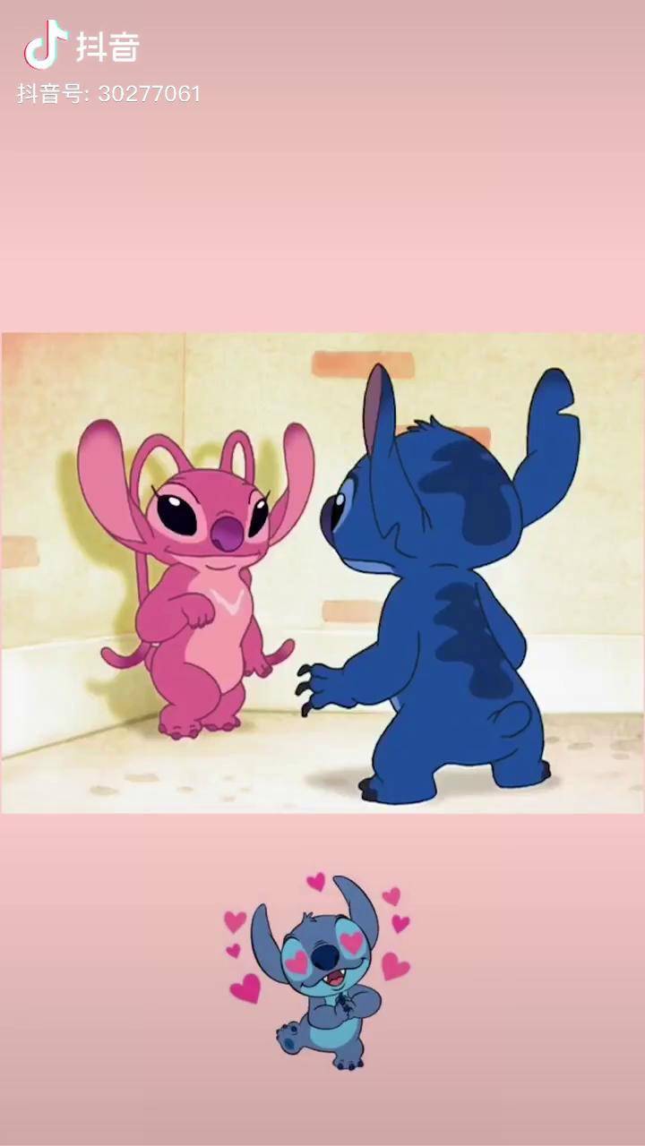 史迪仔和安琪也太甜了史迪奇星际宝贝撒一把超甜狗粮