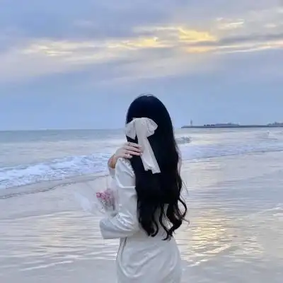 头像女简单干净气质背影