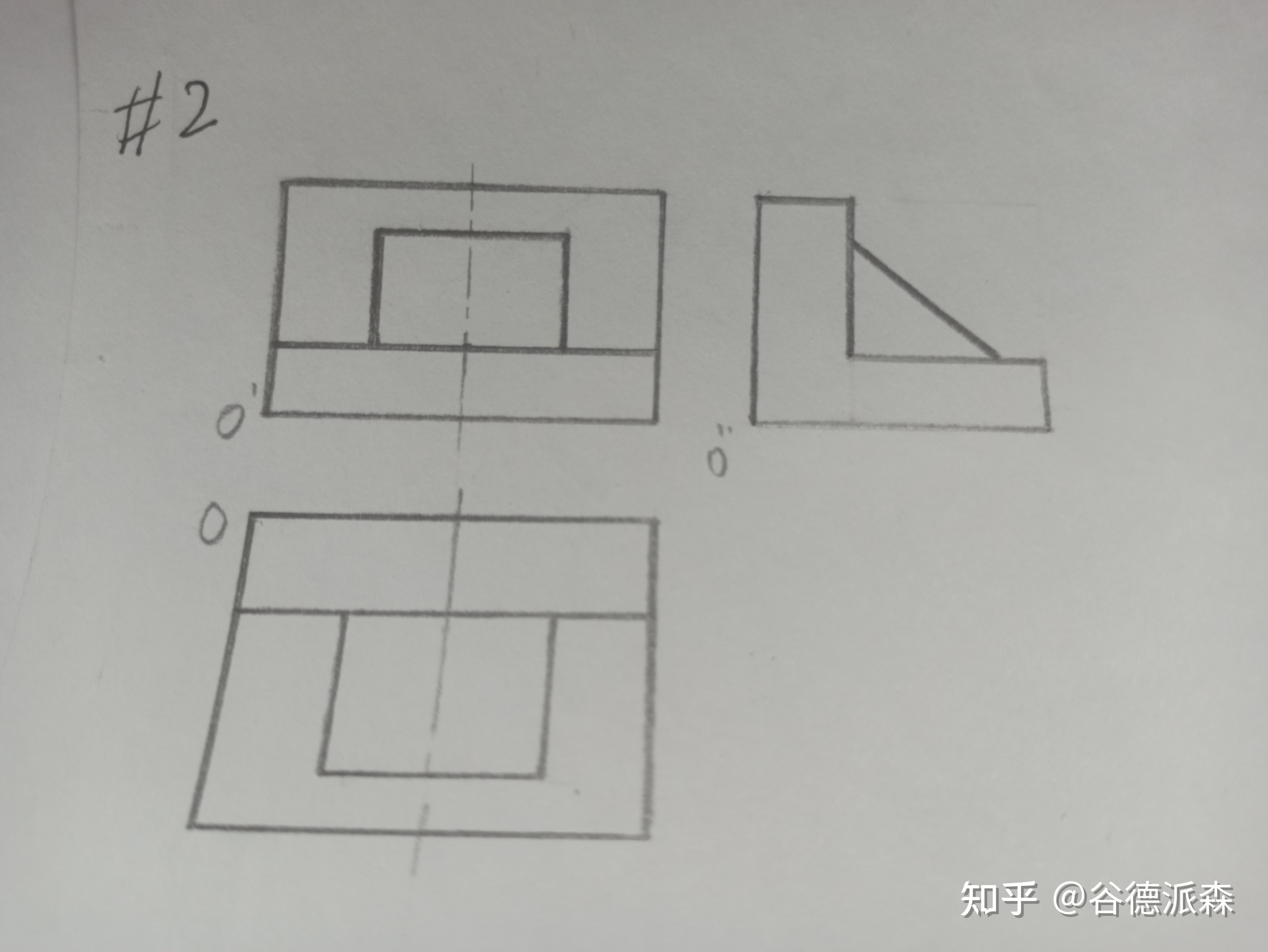 线条素描2正等轴测图练习
