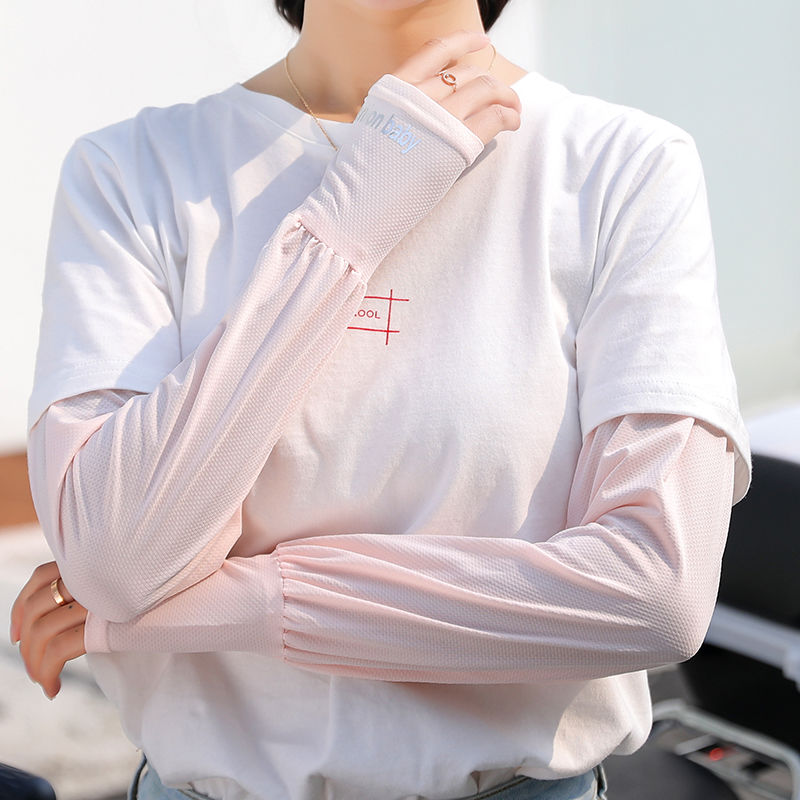 斐珺服饰配件新品防晒袖女士冰袖夏季专用夏季宽松防晒冰丝袖套女开车