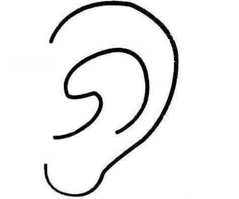 耳朵简笔画 的画法6张第3张耳朵简笔画大全图片大