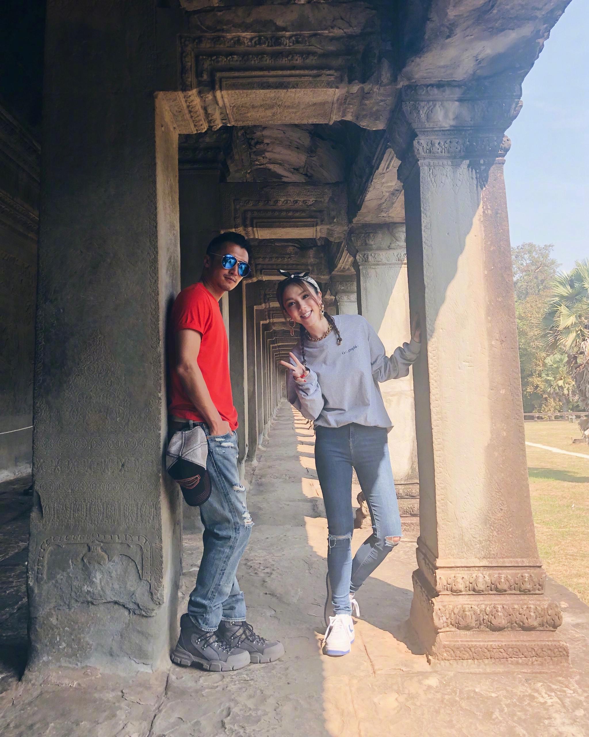 谢霆锋与邓紫棋柬埔寨录制《锋味》