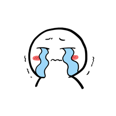 简约小人伤心哭泣表情包