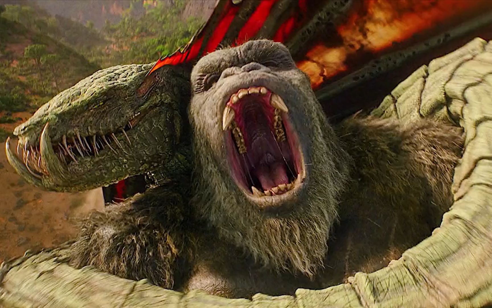 前方高能骷髅岛金刚大战巨蛇