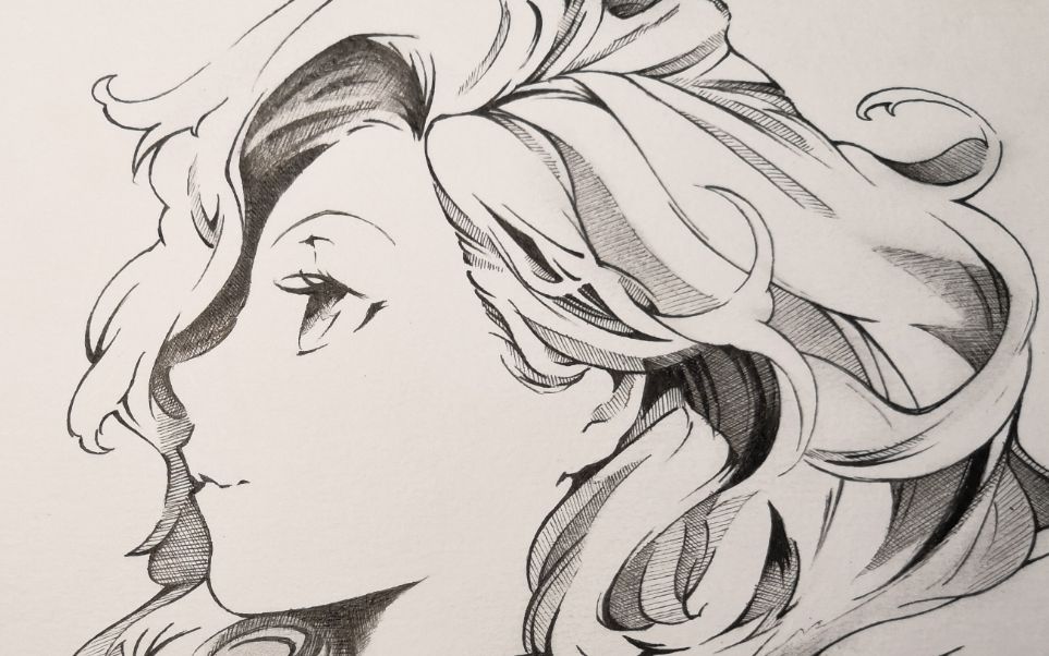 良心教学②非常详细的手绘侧脸教学