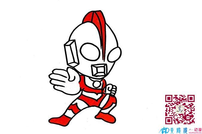 佐菲奥特曼的简笔画怎么画