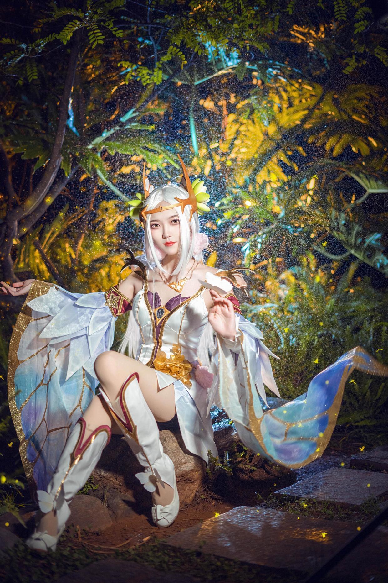 王者荣耀金色仲夏夜之梦貂蝉cosplay