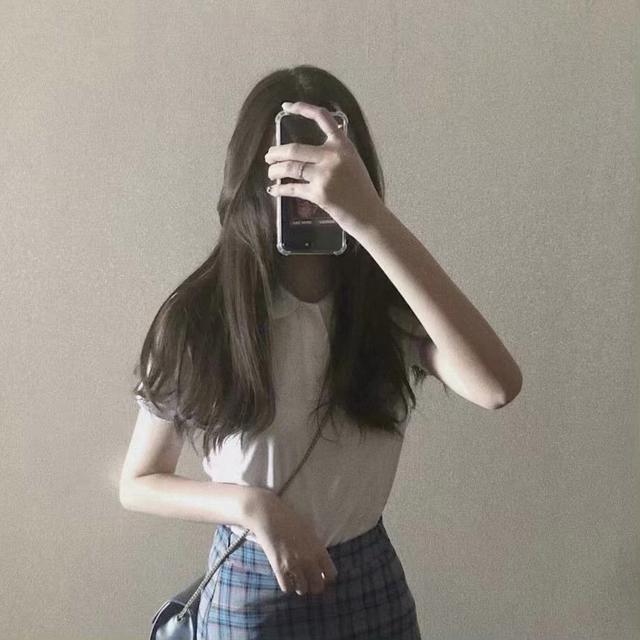 ins风不露脸真人女生头像