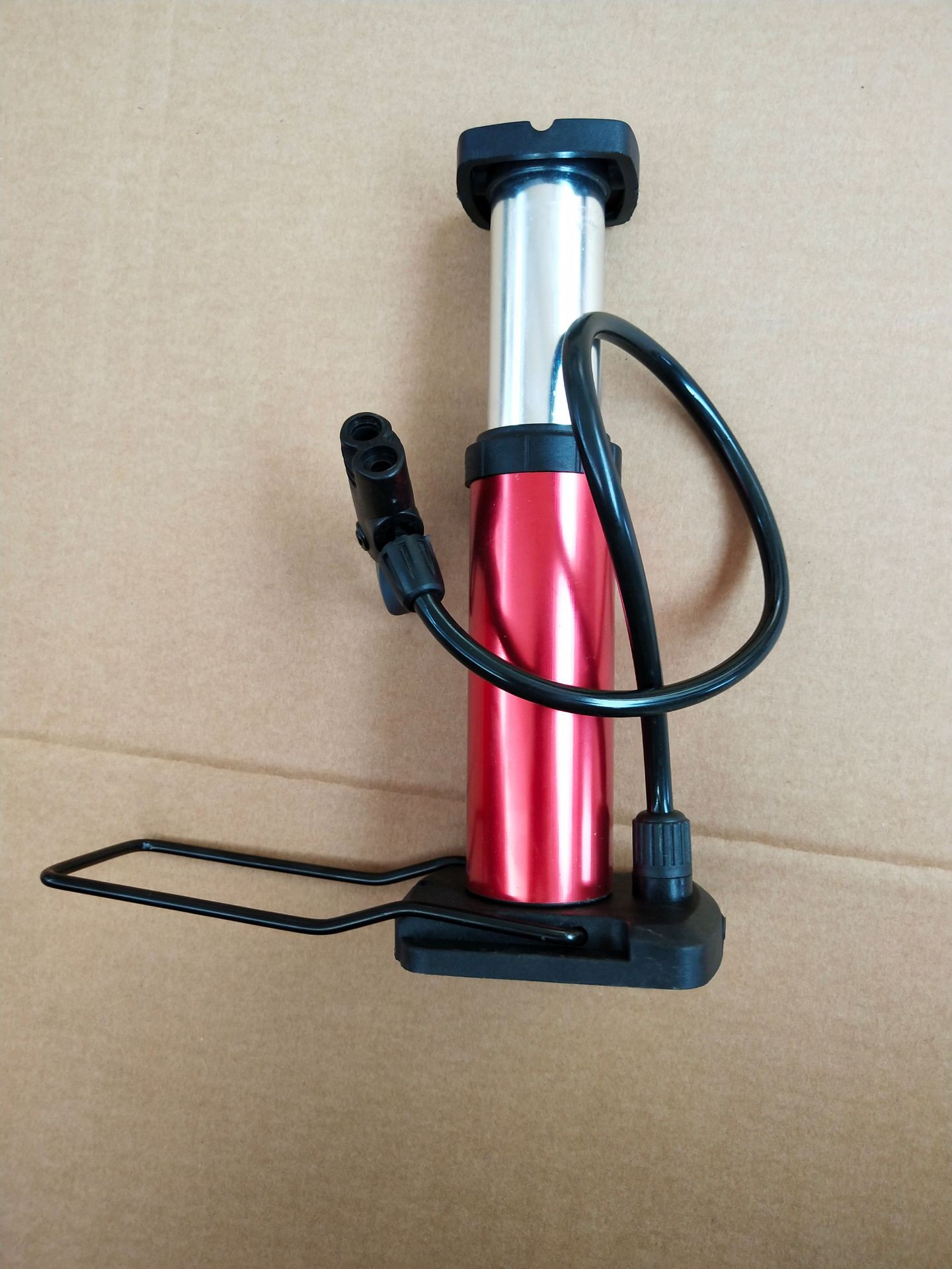 脚踩铝合金打气筒 便携式电动车自行车摩托车汽车家用脚踏充气泵