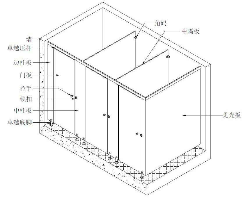 卫生间隔断安装方法和步骤介绍