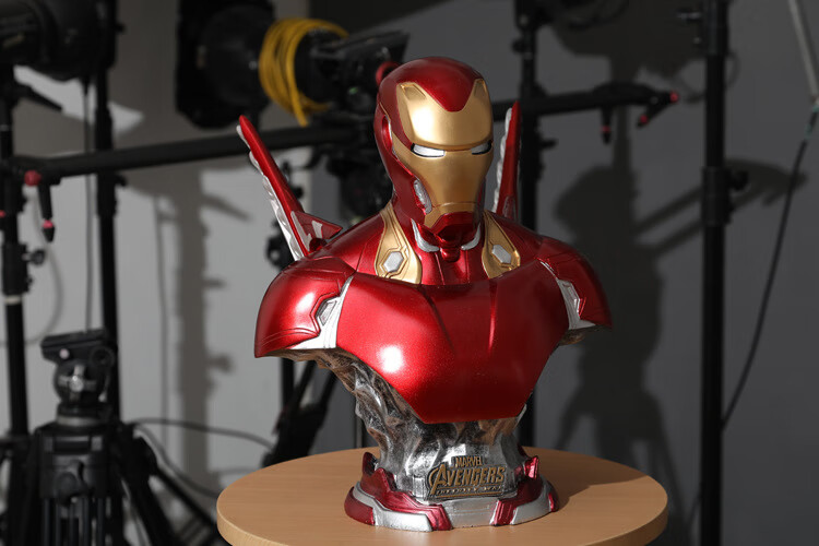 钢铁侠半身像手办模型mk46雕像复联漫威影视周边树脂胸像大摆件20cmmk