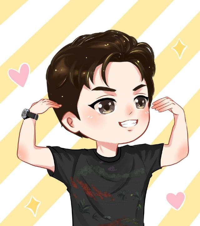 卡通版李健儿童画里的李健超可爱