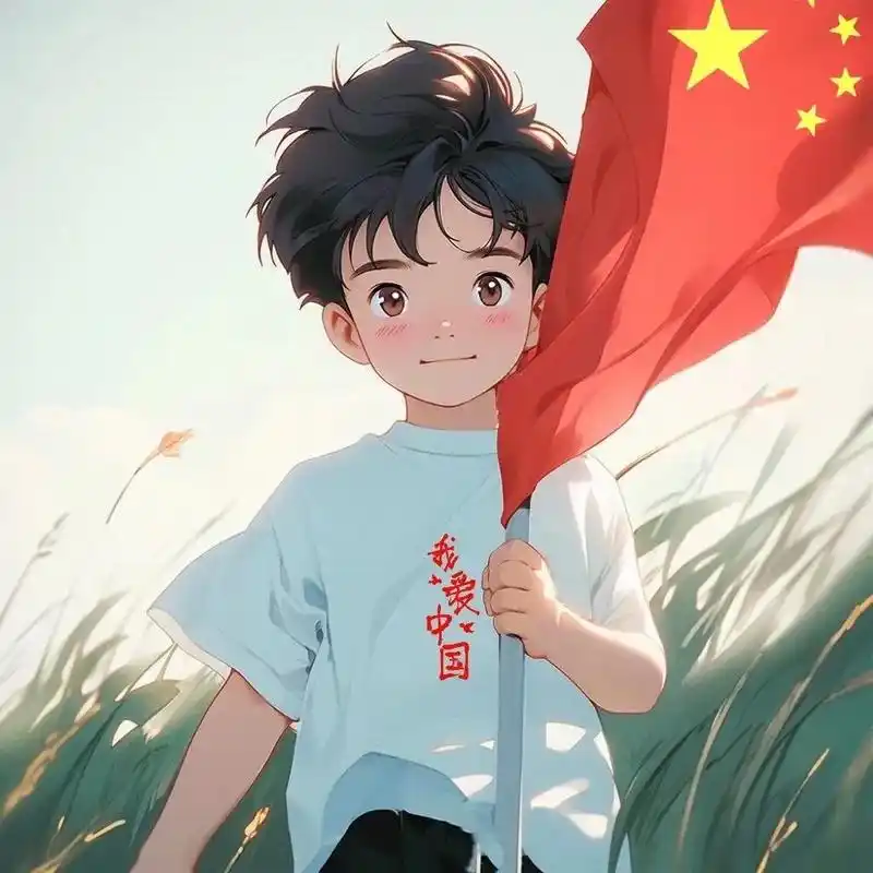 给大家安排一波国庆头像,拿走不谢0606.#五星红旗 #动漫 - 抖音