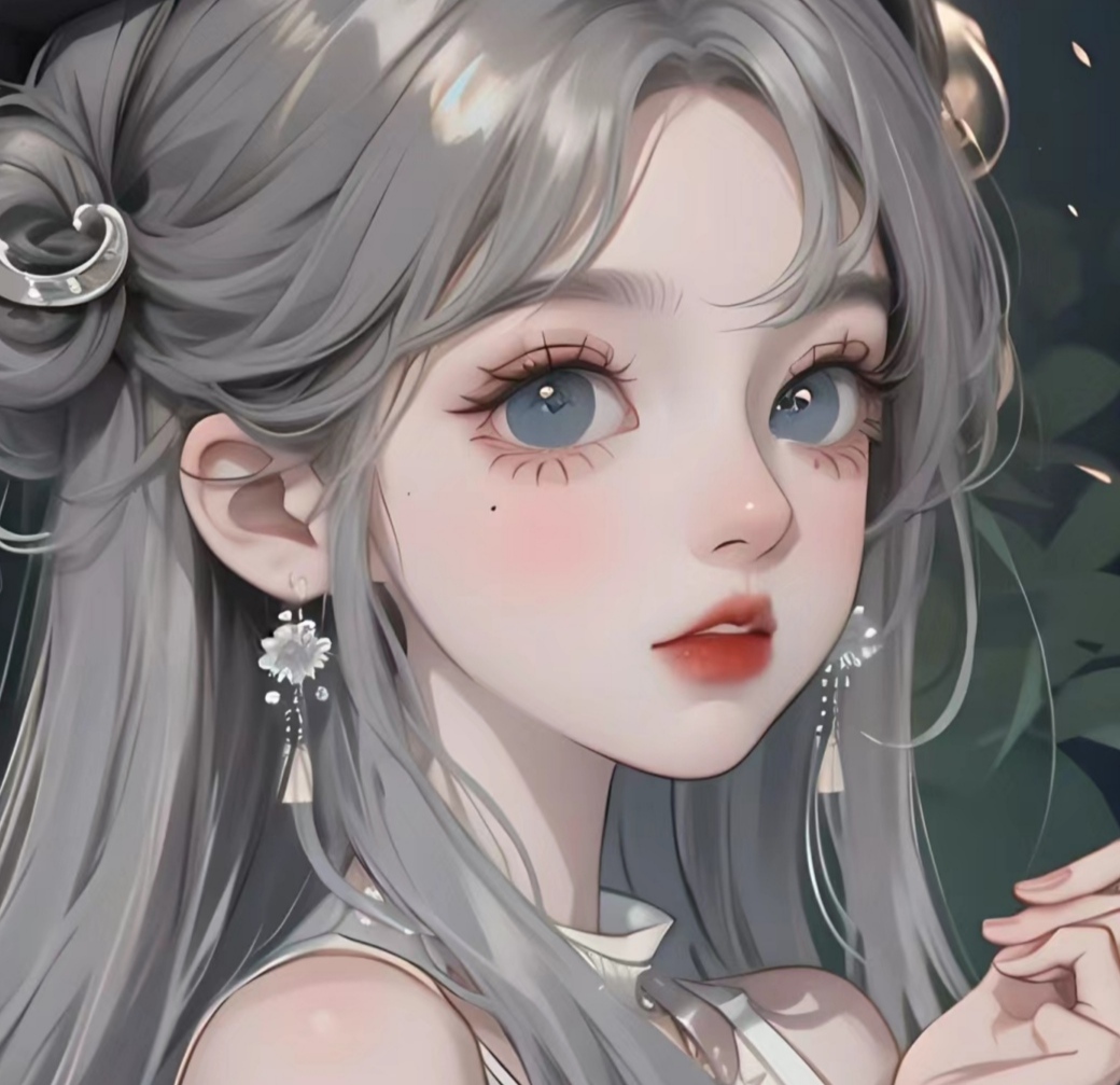 女生头像: 灰色发色女生动漫头像,来喽~高贵大气的颜色,小仙女们喜欢