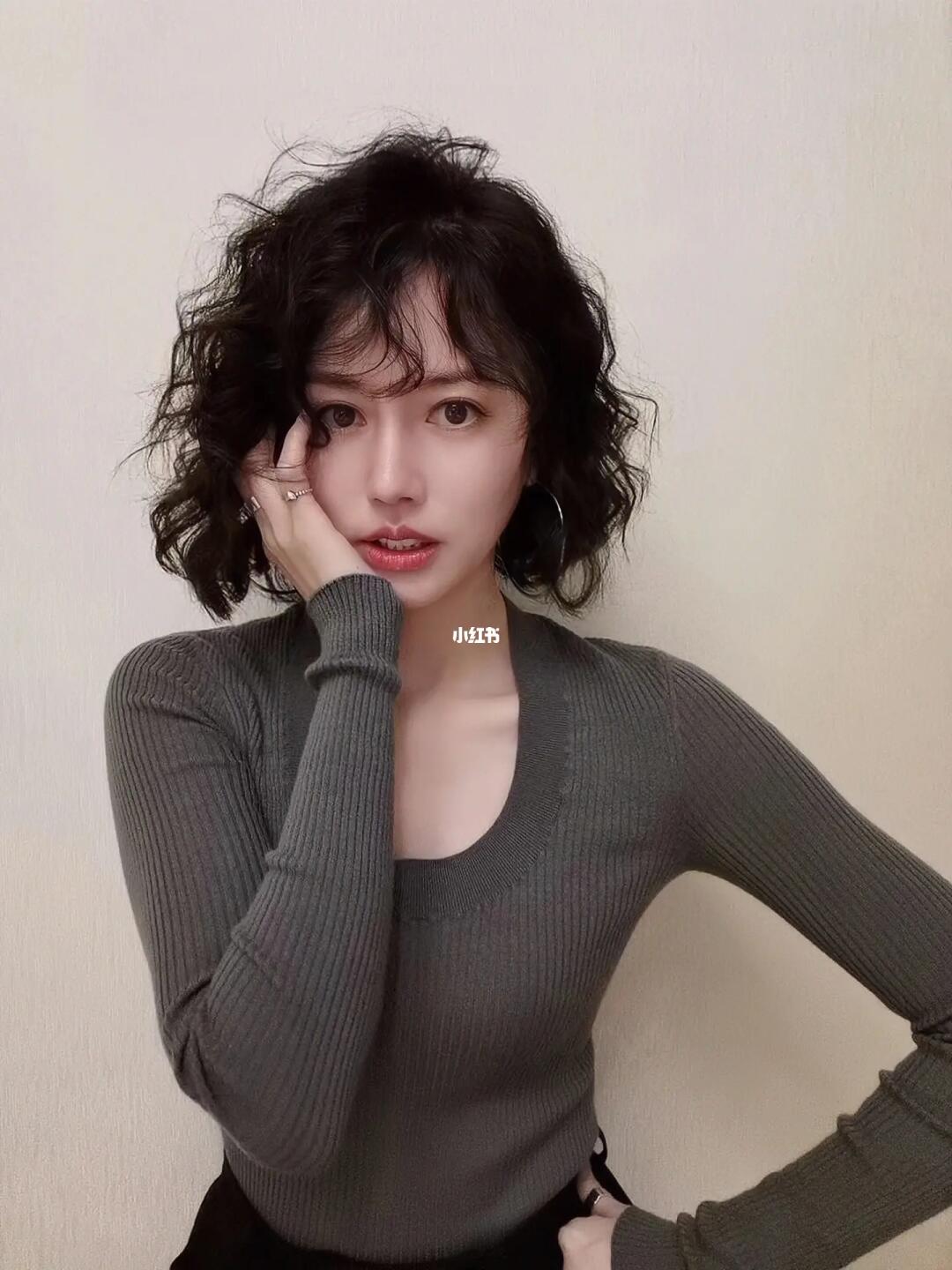 短发齐肩羊毛卷 蓬松显脸小 温柔可爱