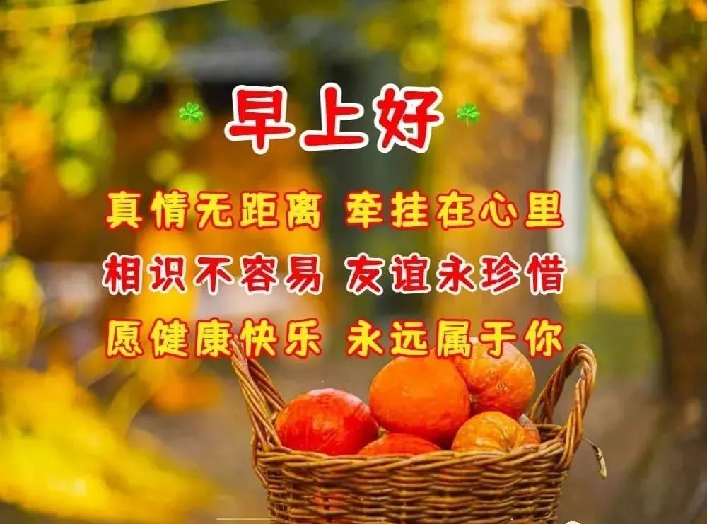 9张最新有创意的亲人朋友早上好祝福语表情图片带字 免打字的早安问候