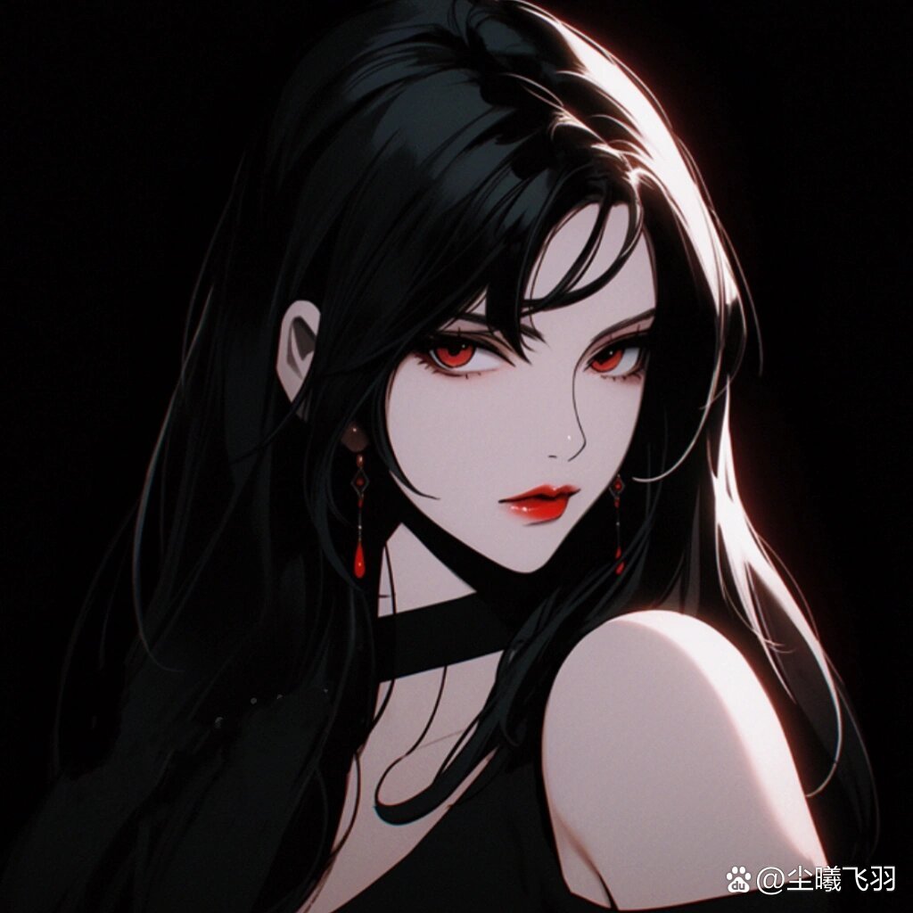 黑暗系少女头像