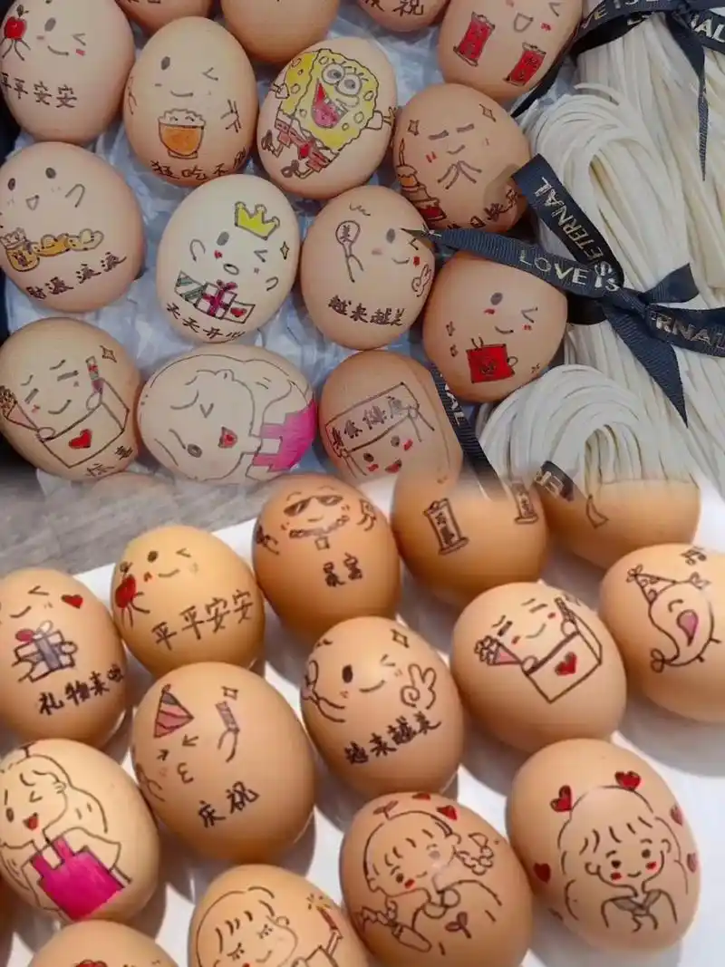 手绘鸡蛋.#图文伙伴计划 快来艾特你会画画的小伙伴,给你安排 - 抖音