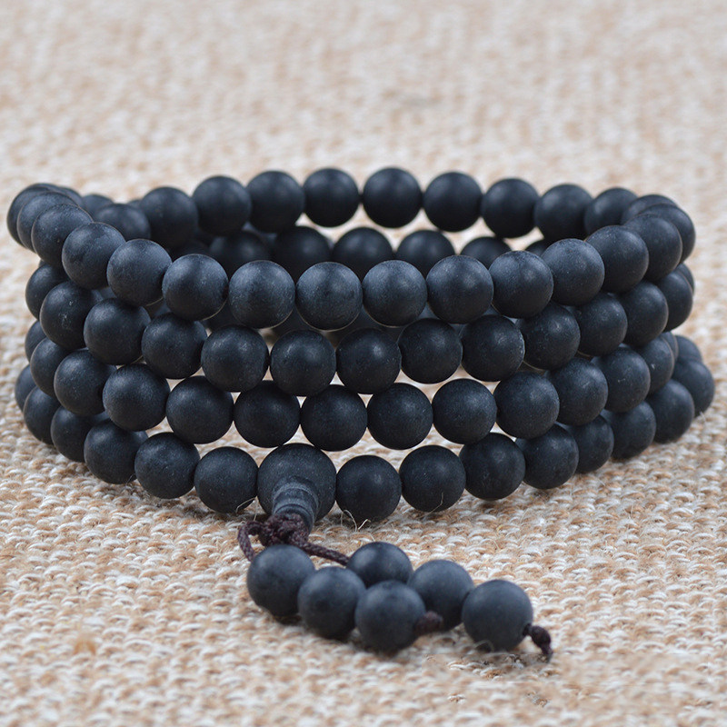 108颗 檀香木_天然药珀6/8mm108颗佛珠项链药香味琥珀檀香木结缘文玩