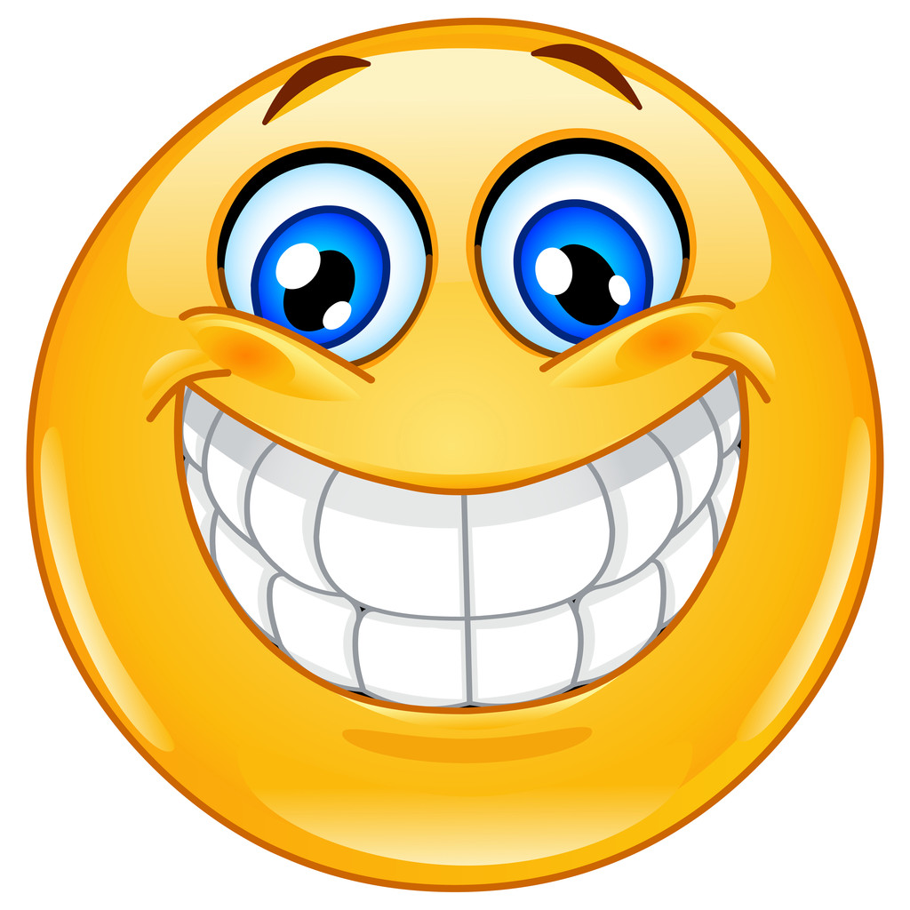 大笑脸图释,与大露齿的微笑的图释