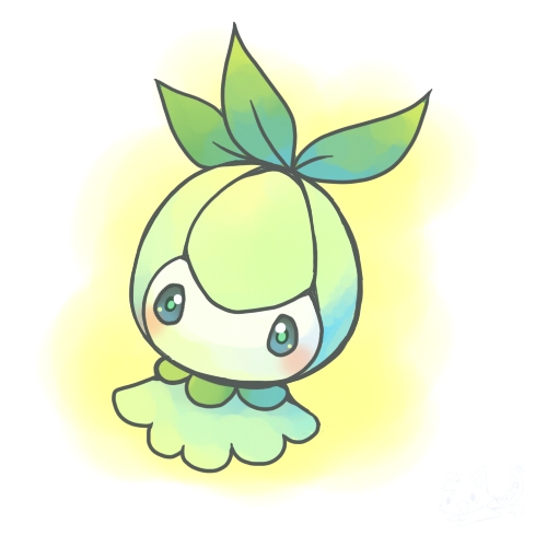 » 548 百合根娃娃 チュリネ 口袋双子星 - 口袋妖怪黑白图鉴 - 口