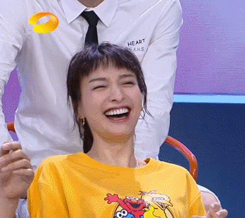 快乐大本营吴昕兴奋真人秀gif动图_动态图_表情包下载_soogif