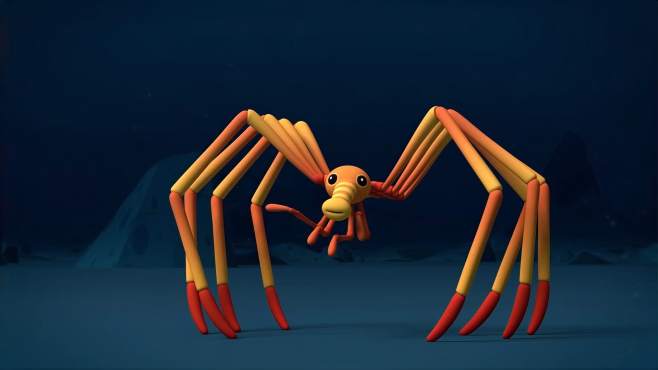 海底小纵队:巨型海蜘蛛遇到麻烦,水温越来越热,会危及他们生命