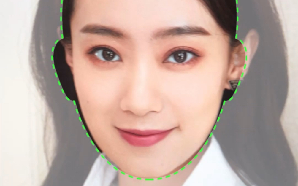 用【发型酷酷软件】测试张小斐脸型